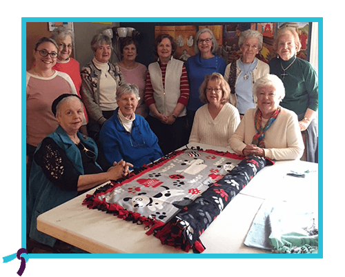 "The Morning Glories" embraced creating blankets for Words